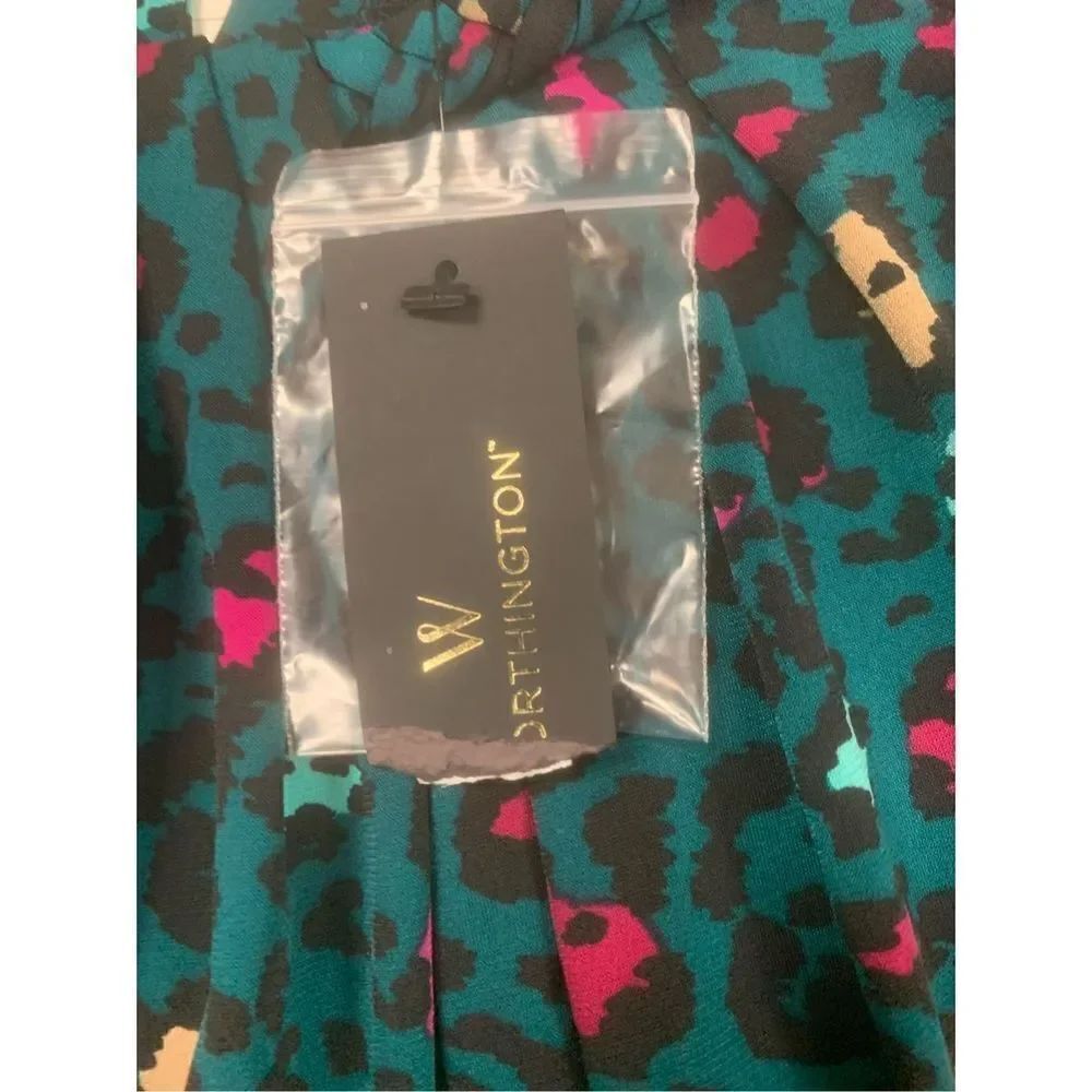 Multicolored Cheetah Print Blouse - Picture 4 of 9